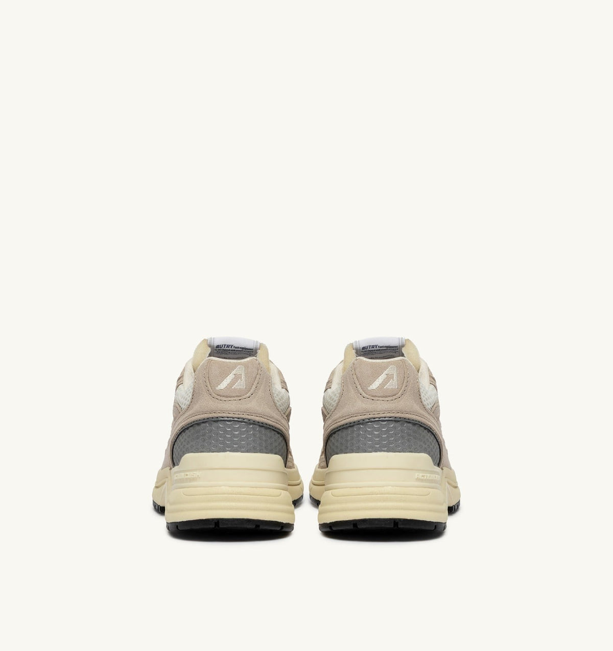 Man HYPERWAY SNEAKERS IN SAND BROWN AND SILVER-TONE SUEDE AND MESH