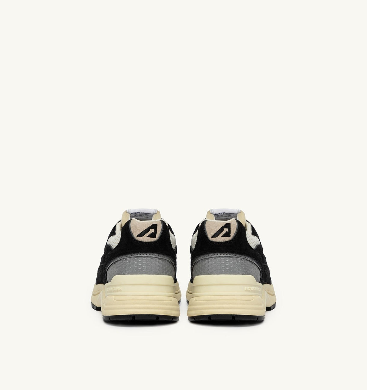 Man HYPERWAY SNEAKERS IN BLACK AND SILVER MESH AND SUEDE