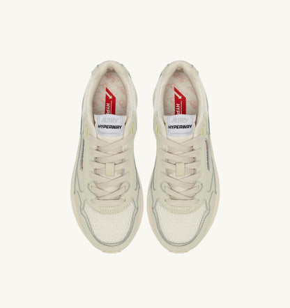 Man HYPERWAY SNEAKERS IN WHISPER WHITE MESH AND NAPA LEATHER