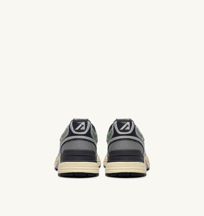 Man HYPERWAY SNEAKERS IN SILVER, TEA AND BLACKENED PEARL SYNTHETIC LEATHER AND MESH