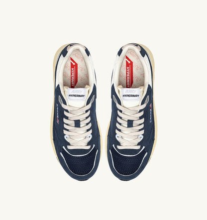 Man HYPERWAY SNEAKERS IN BLUETTE AND MARSHMALLOW MESH AND SUEDE