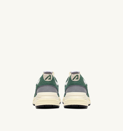 Man HYPERWAY SNEAKERS IN MALACHITE AND SILVER MESH AND SUEDE