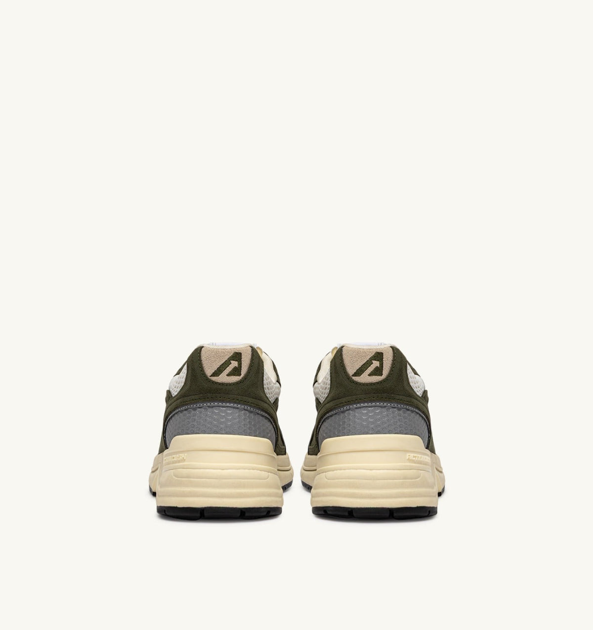 Man HYPERWAY SNEAKERS IN MARSHMALLOW AND SAGE SUEDE AND MESH