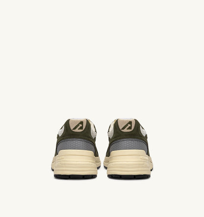 Man HYPERWAY SNEAKERS IN MARSHMALLOW AND SAGE SUEDE AND MESH