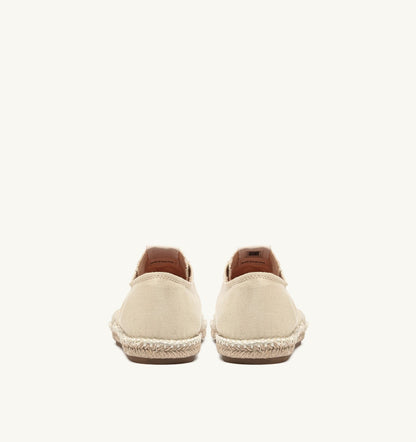 Man SANDY ESPADRILLES IN IVORY CANVAS