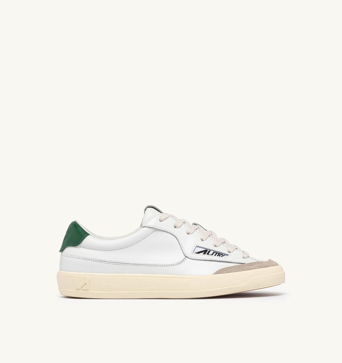 Man WINDSCAPE LOW SNEAKERS IN WHITE AND AMAZON LEATHER