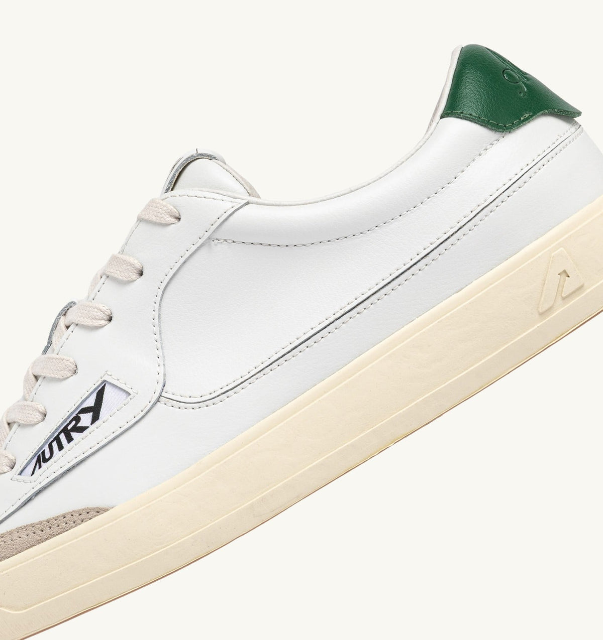 Man WINDSCAPE LOW SNEAKERS IN WHITE AND AMAZON LEATHER