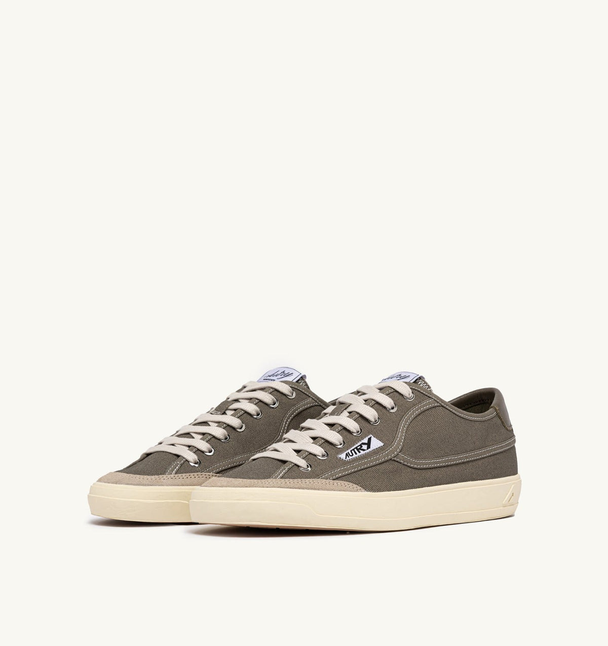 Man WINDSCAPE LOW SNEAKERS IN MILITARY CANVAS