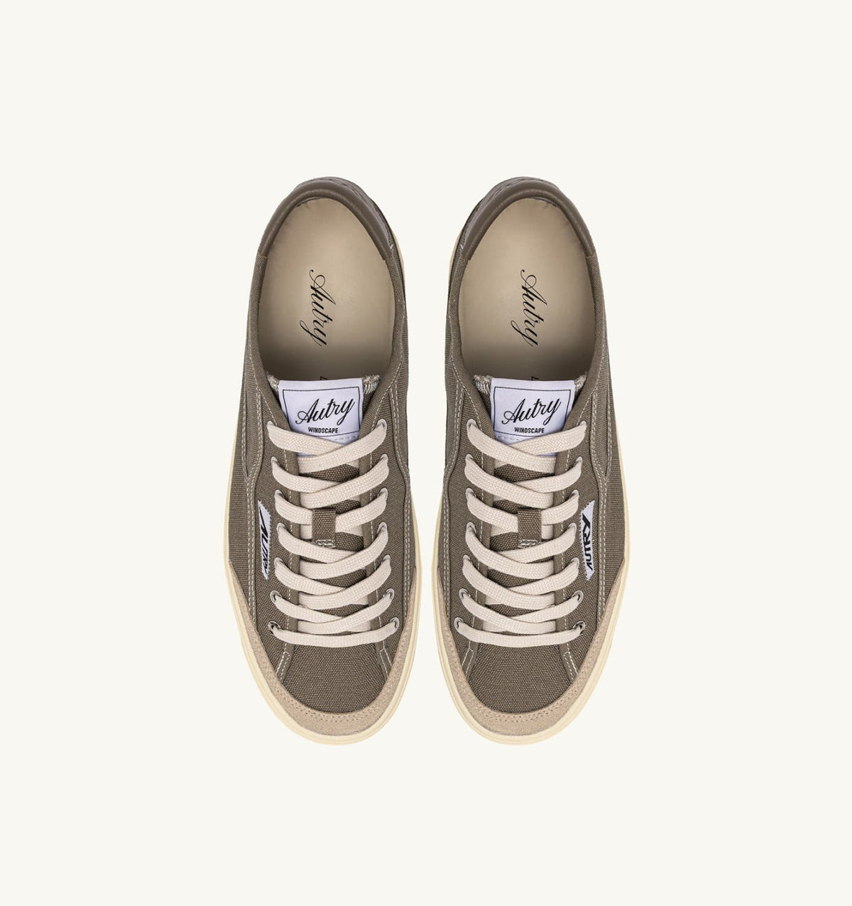 Man WINDSCAPE LOW SNEAKERS IN MILITARY CANVAS