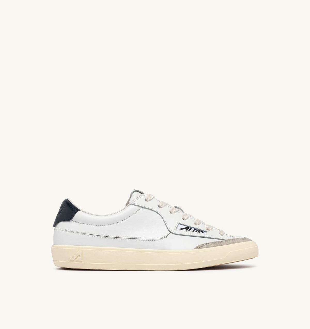 Man WINDSCAPE LOW SNEAKERS IN WHITE AND SPACE LEATHER