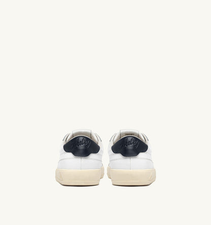 Man WINDSCAPE LOW SNEAKERS IN WHITE AND SPACE LEATHER