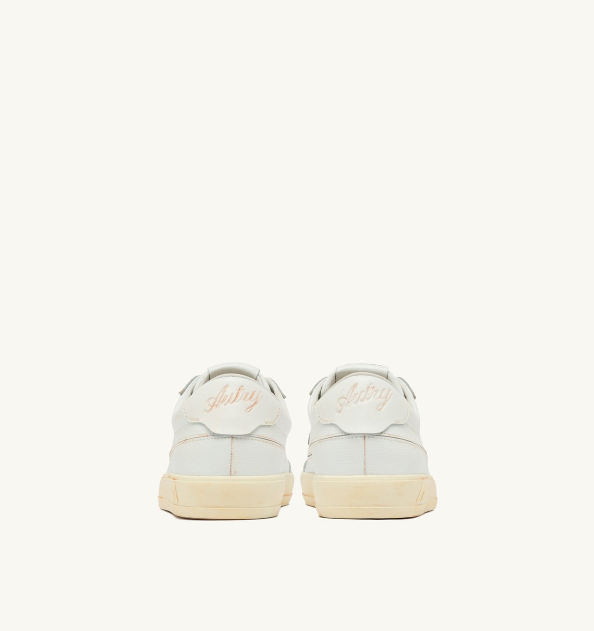 Man WINDSCAPE LOW SUPER VINTAGE SNEAKERS IN WHITE LEATHER