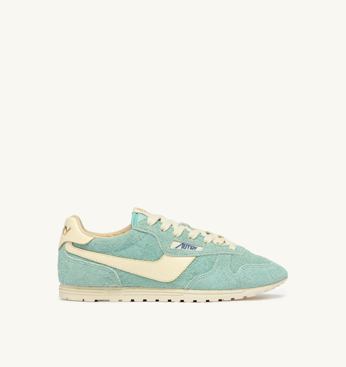 Man WINDSPIN SNEAKERS IN JASMINE AND RUTABAGA SUEDE AND LEATHER