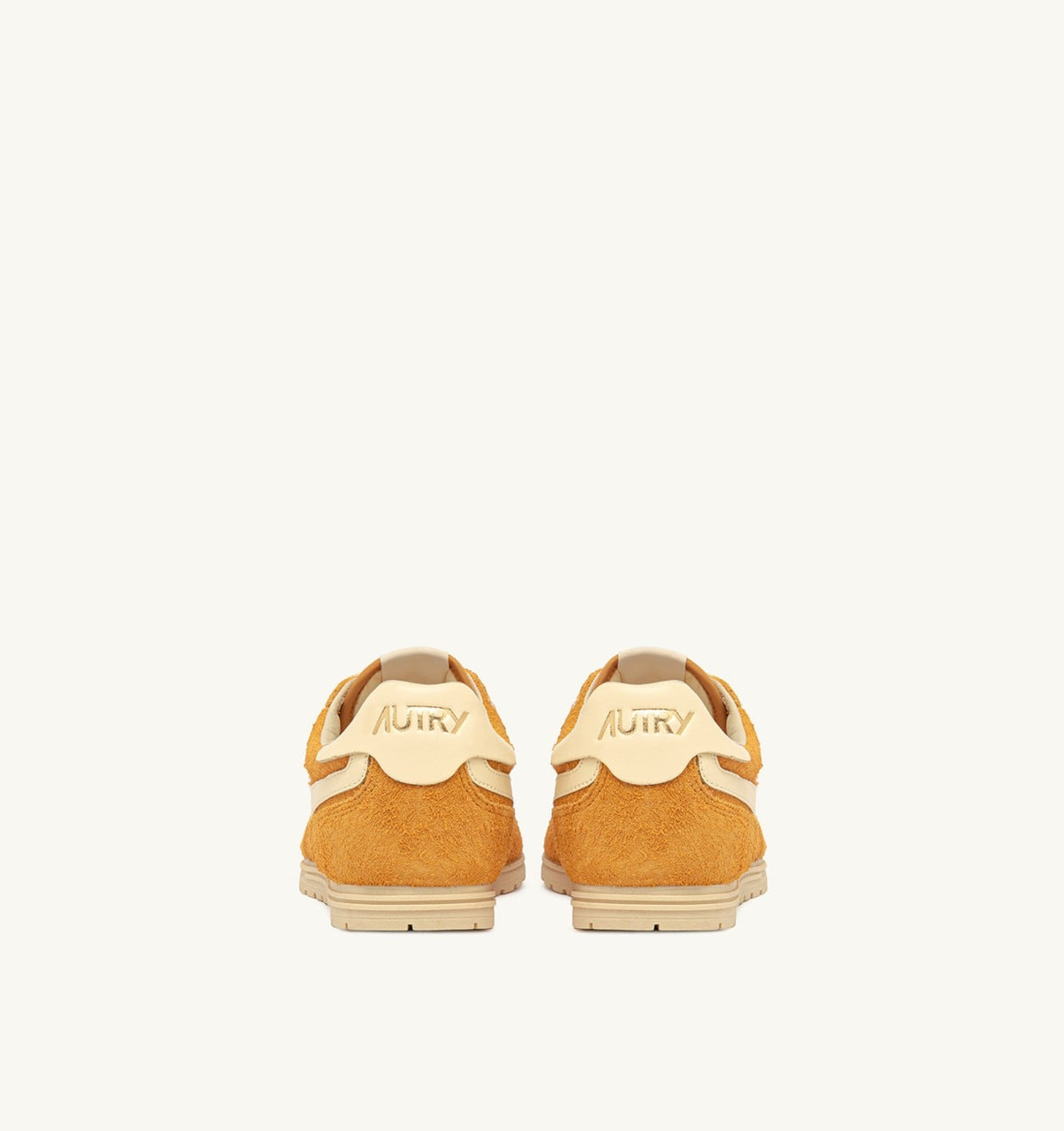 Man SNEAKERS WINDSPIN IN SUEDE AND LEATHER COLOR CADMIUM AND RUTABAGA