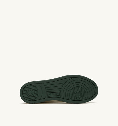 Man MED-WAY SNEAKERS IN LEATHER COLOR MARSHMALLOW AND MOUNTAIN