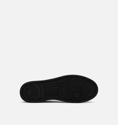 Man MED-WAY SNEAKERS IN LEATHER COLOR MARSHMALLOW AND BLACK