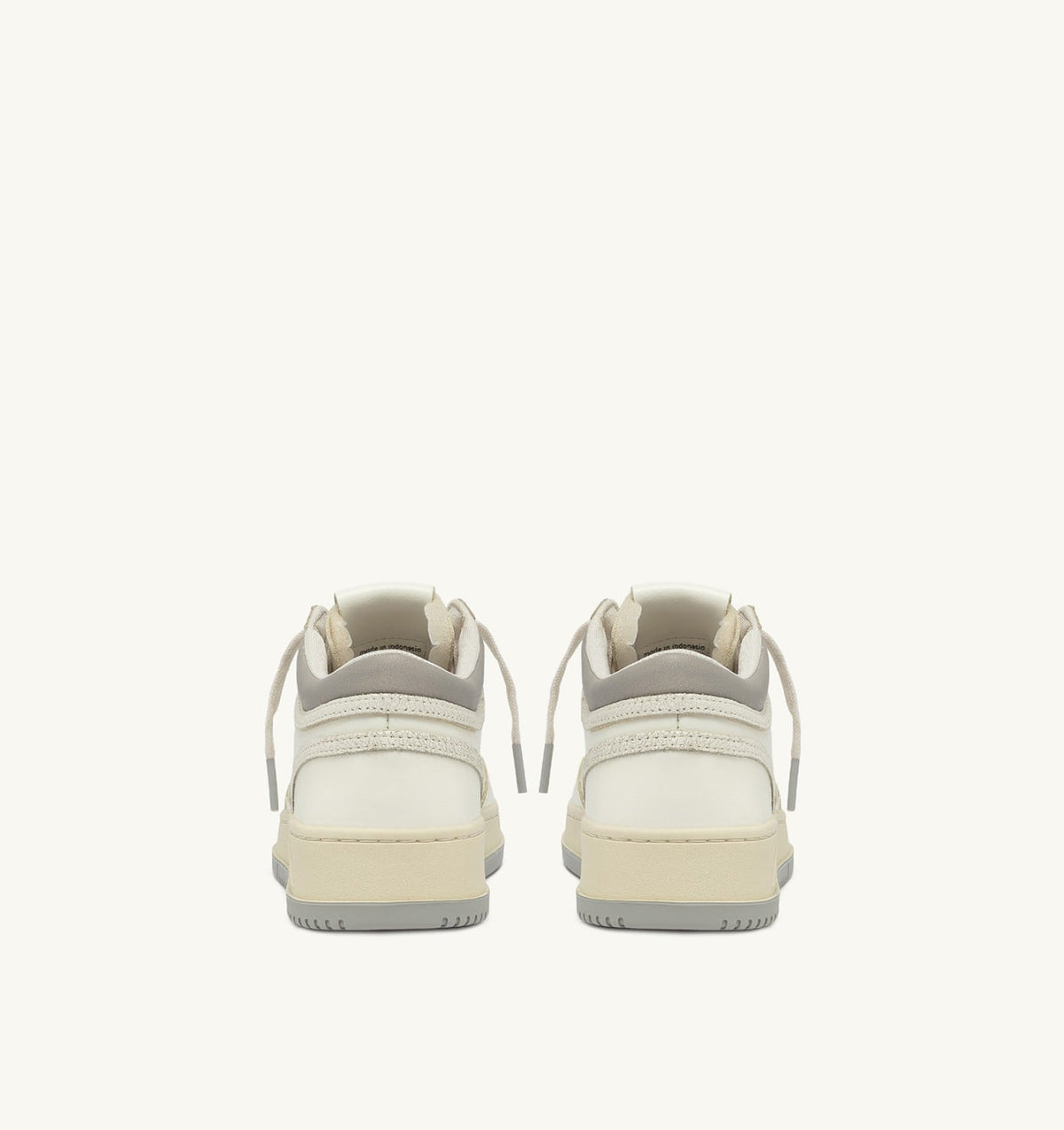 Man MED-WAY SNEAKERS IN LEATHER COLOR MARSHMALLOW AND VAPOR