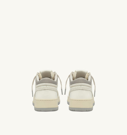Man MED-WAY SNEAKERS IN LEATHER COLOR MARSHMALLOW AND VAPOR