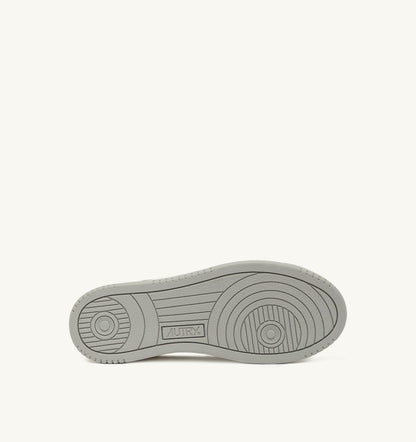 Man MED-WAY SNEAKERS IN LEATHER COLOR MARSHMALLOW AND VAPOR