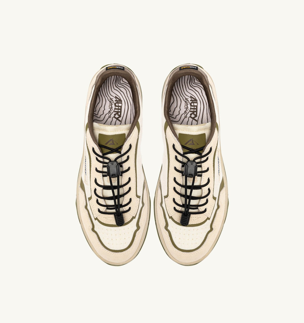 Man WILDPACE LOW SNEAKERS IN WIFE AND CHOCOLATE RIPSTOP NYLON AND SUEDE