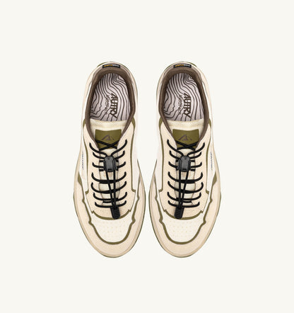 Man WILDPACE LOW SNEAKERS IN WIFE AND CHOCOLATE RIPSTOP NYLON AND SUEDE