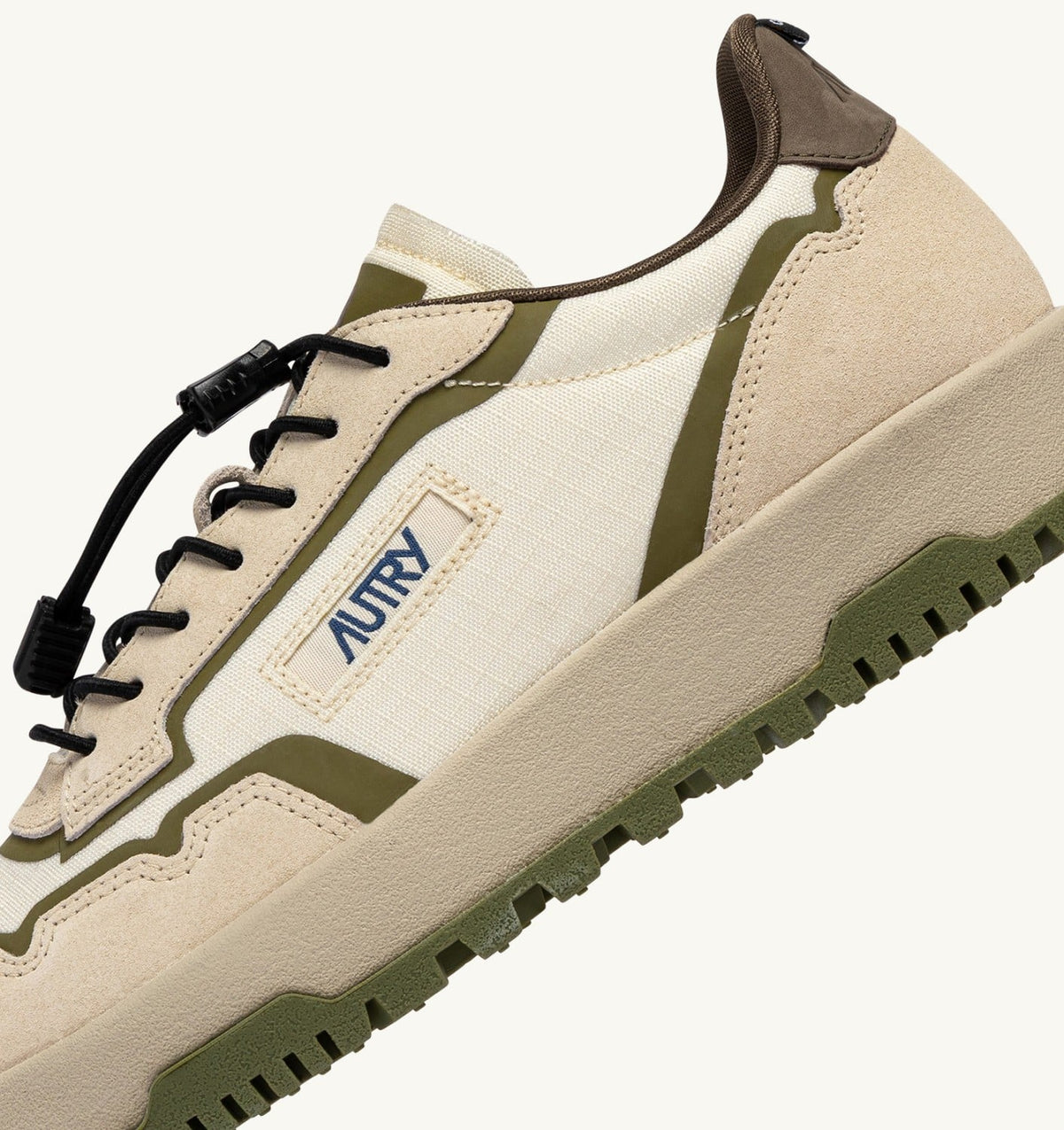 Man WILDPACE LOW SNEAKERS IN WIFE AND CHOCOLATE RIPSTOP NYLON AND SUEDE