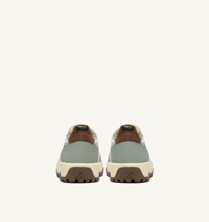 Man WILDPACE LOW SNEAKERS IN MARSHMALLOW AND SEA GRASS CORDURA AND LEATHER