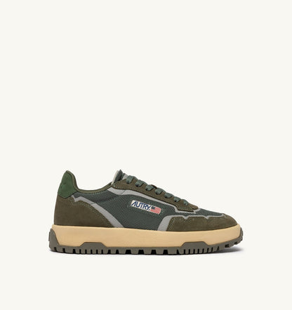 Man WILDPACE LOW SNEAKERS IN SCHIO AND MILITARY DRAGON MESH AND SUEDE