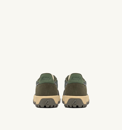 Man WILDPACE LOW SNEAKERS IN SCHIO AND MILITARY DRAGON MESH AND SUEDE
