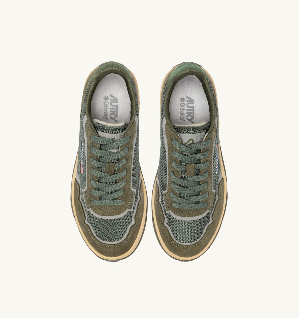 Man WILDPACE LOW SNEAKERS IN SCHIO AND MILITARY DRAGON MESH AND SUEDE