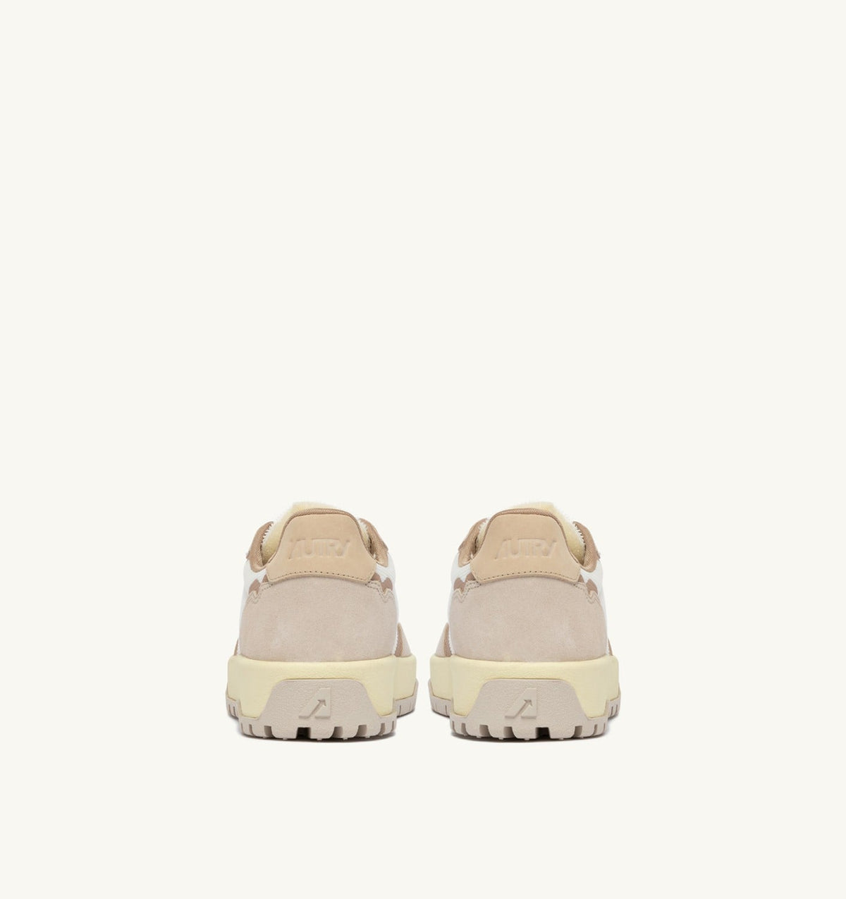 Man WILDPACE LOW SNEAKERS IN WHISPER WHITE AND SAND DRAGON MESH AND SUEDE