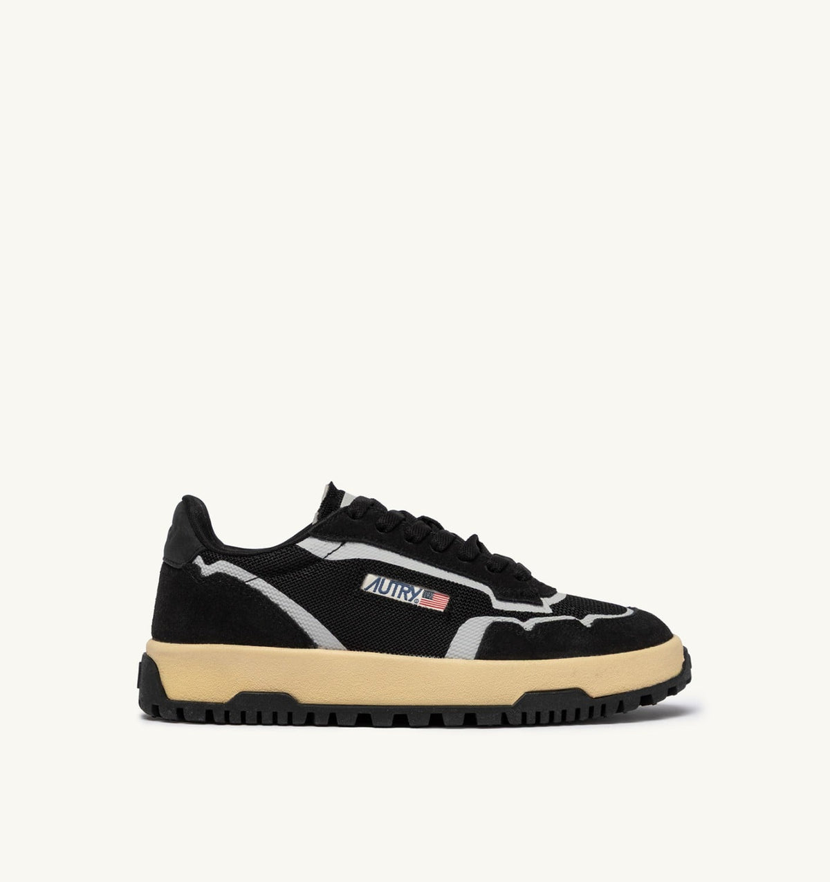 Man WILDPACE LOW SNEAKERS IN BLACK DRAGON MESH AND SUEDE