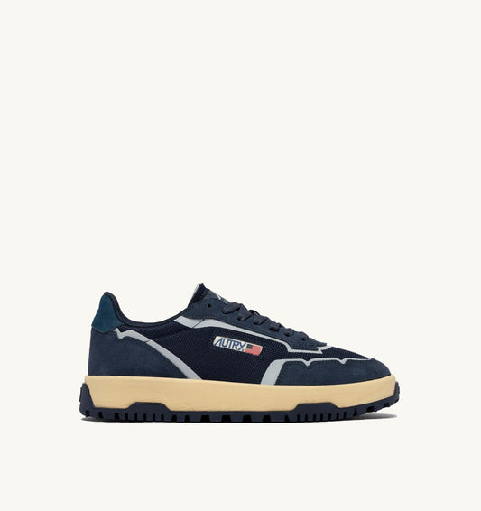 Man WILDPACE LOW SNEAKERS IN BLUETTE DRAGON MESH AND SUEDE