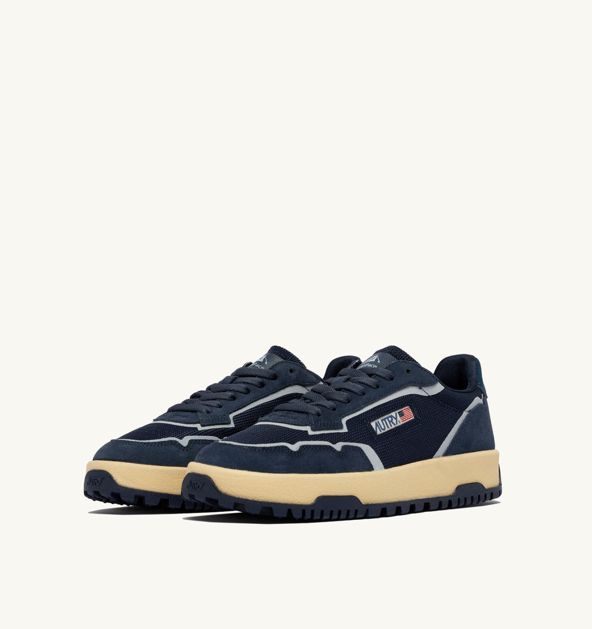 Man WILDPACE LOW SNEAKERS IN BLUETTE DRAGON MESH AND SUEDE