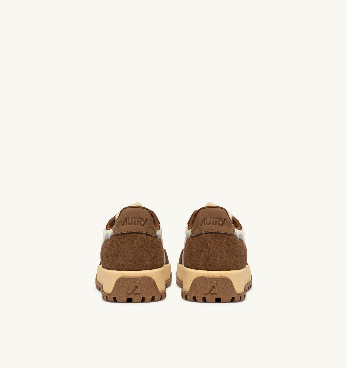 Man WILDPACE SNEAKERS IN MARSHMALLOW AND CIGAR DRAGON MESH AND SUEDE