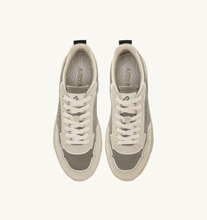 Man WILDPACE LOW SNEAKERS IN ELM AND WHITE CORDURA AND SUEDE