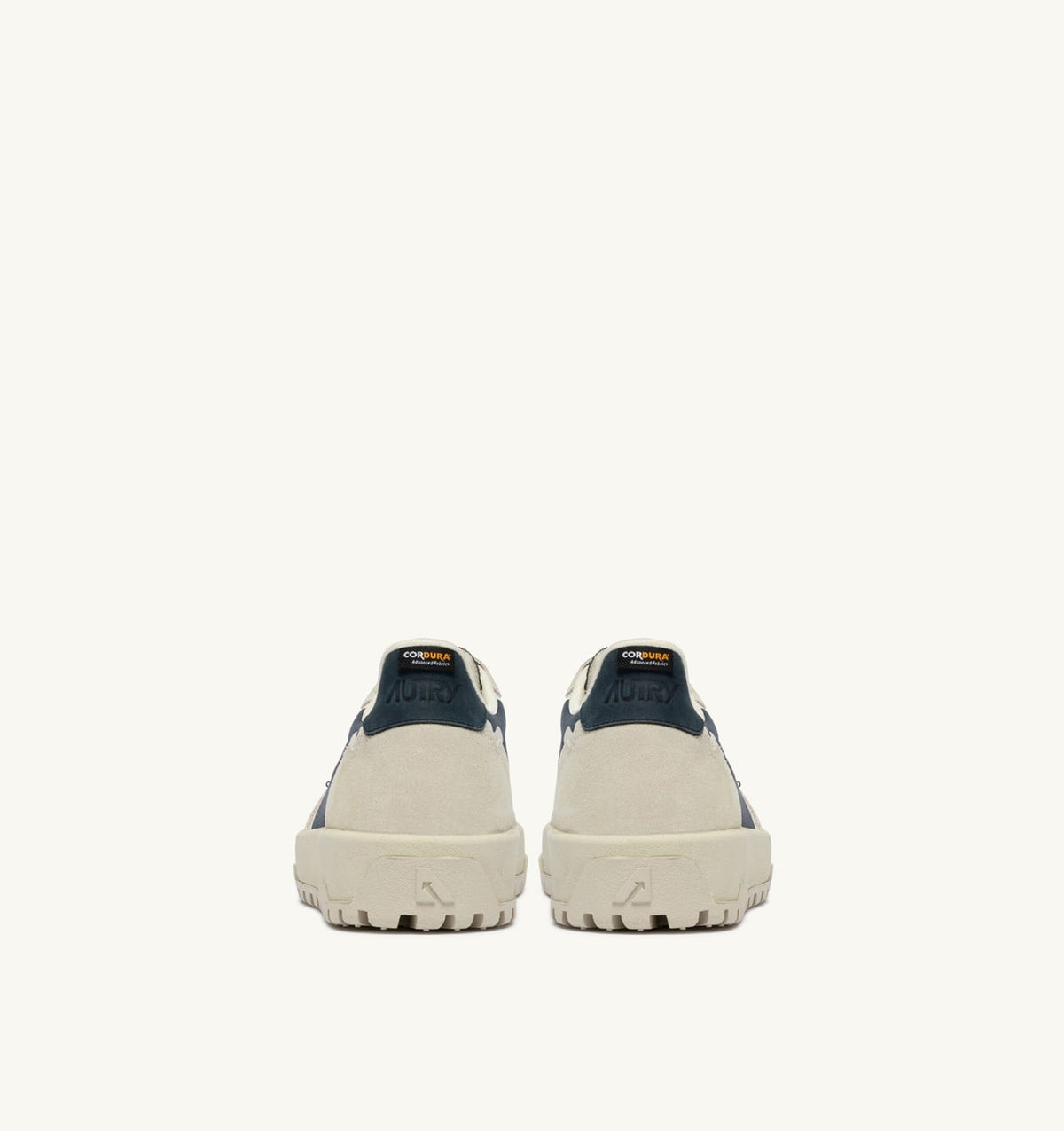 Man WILDPACE LOW SNEAKERS IN WHITE AND SPACE BLUE CORDURA AND SUEDE