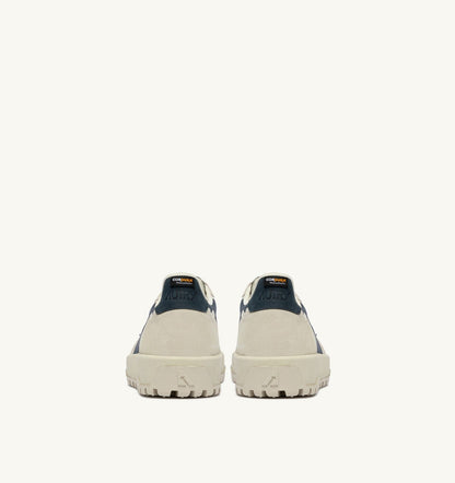 Man WILDPACE LOW SNEAKERS IN WHITE AND SPACE BLUE CORDURA AND SUEDE