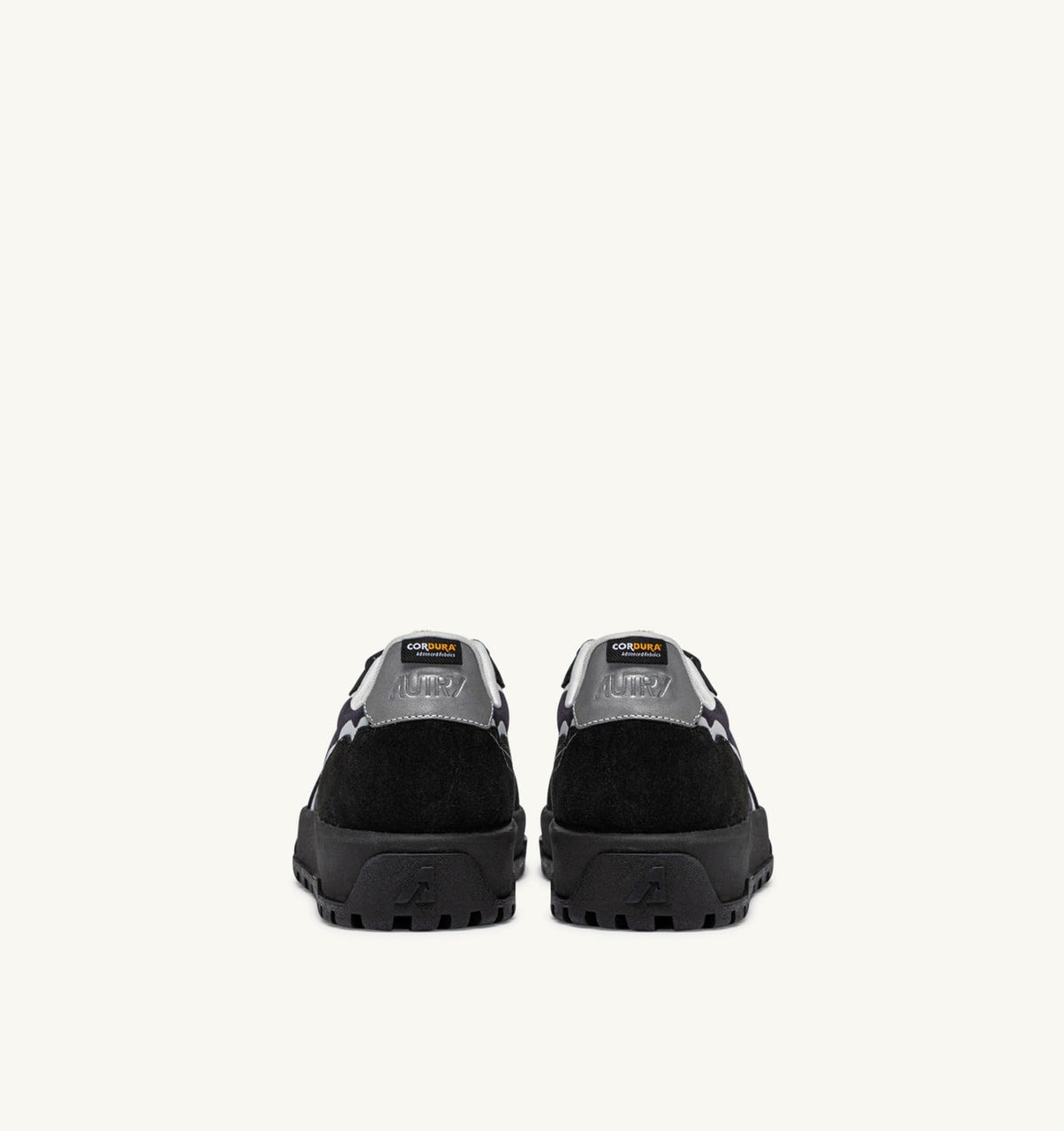 Man WILDPACE LOW SNEAKERS IN BLACK AND SILVER RIPSTOP NYLON AND SUEDE