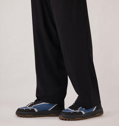 Man WILDPACE LOW SNEAKERS IN RIPSTOP NYLON AND LEATHER COLOR DARK BLUE AND BLACK