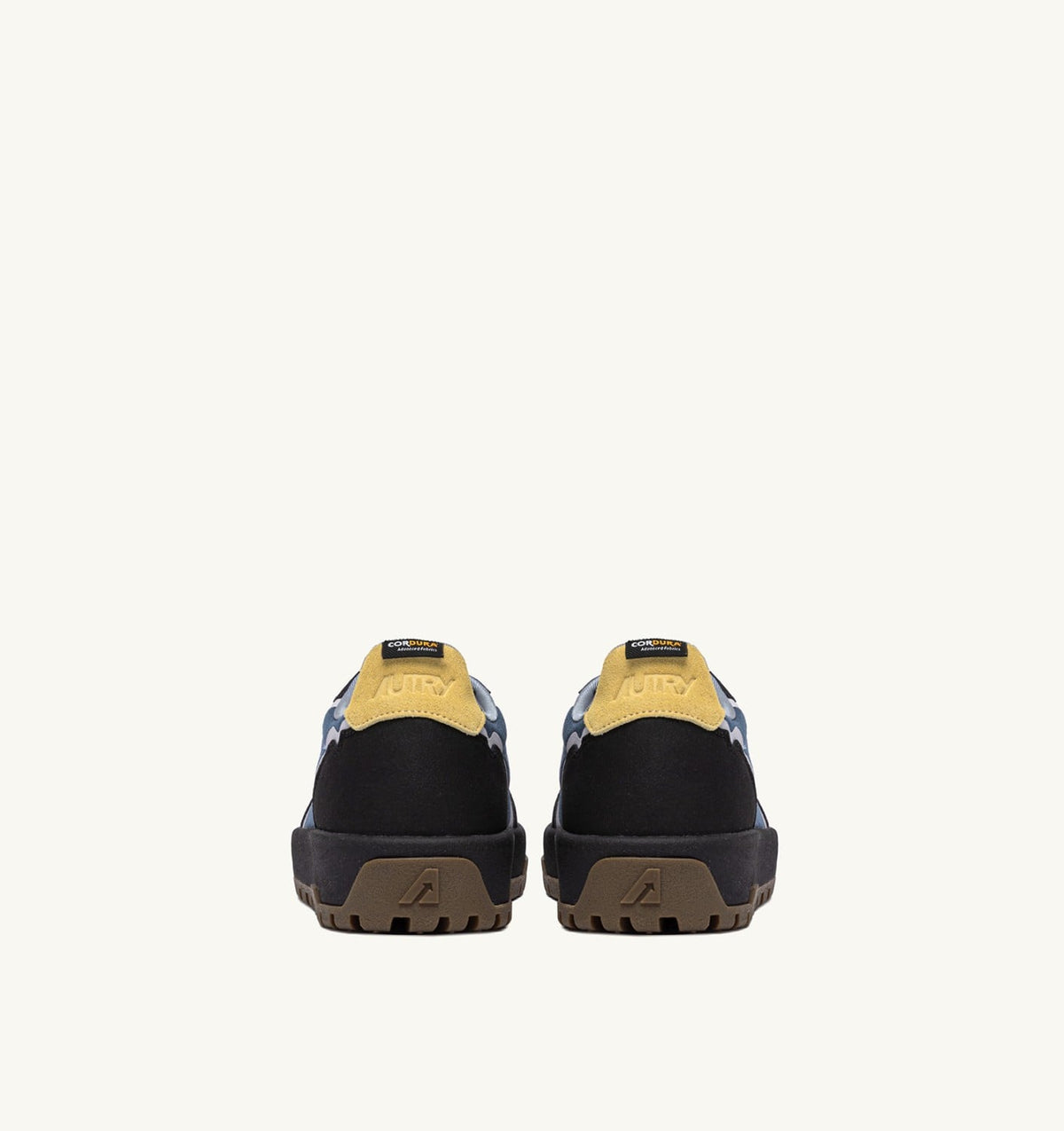 Man WILDPACE LOW SNEAKERS IN RIPSTOP NYLON AND LEATHER COLOR DARK BLUE AND BLACK