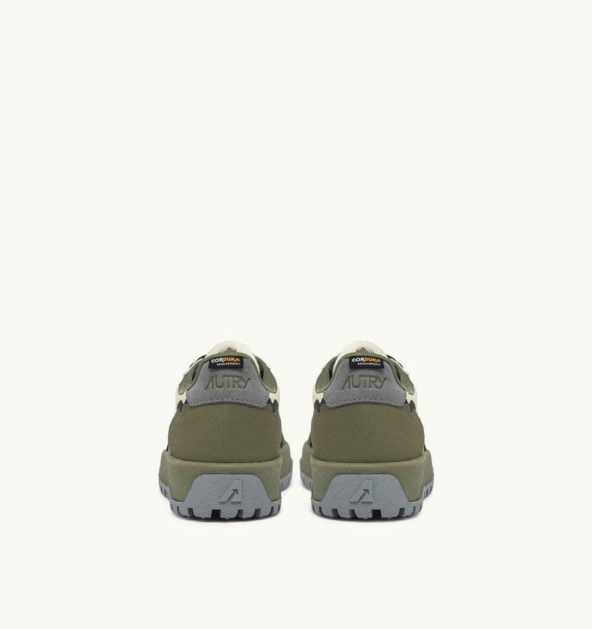 Man WILDPACE LOW SNEAKERS IN RIPSTOP NYLON AND LEATHER COLOR CASTLE WALL AND TITANIUM