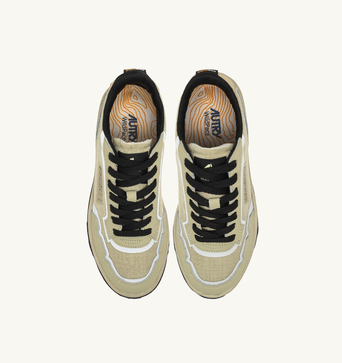 Man WILDPACE LOW SNEAKERS IN RIPSTOP NYLON AND LEATHER COLOR TIDAL FOAM AND REFLEX