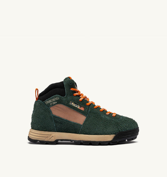Man MALGA COURCHEVEL IN PINE AND ORANGE OCHRE SUEDE