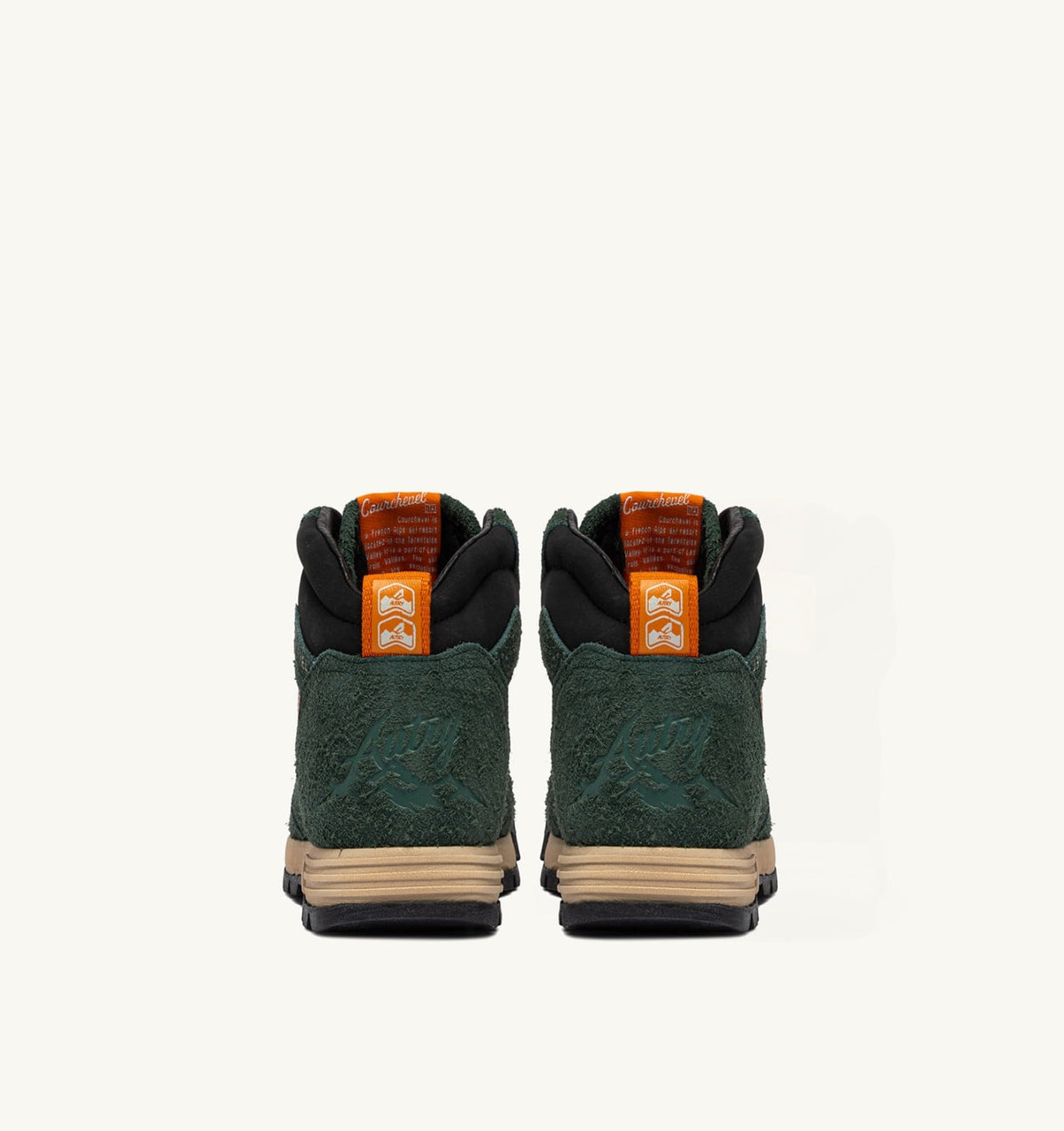 Man MALGA COURCHEVEL IN PINE AND ORANGE OCHRE SUEDE