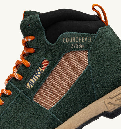Man MALGA COURCHEVEL IN PINE AND ORANGE OCHRE SUEDE