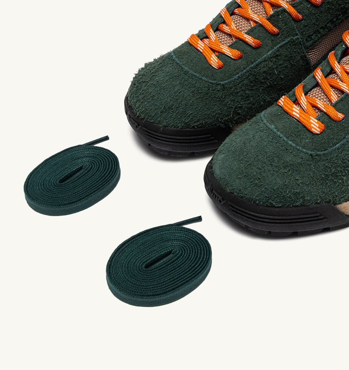 Man MALGA COURCHEVEL IN PINE AND ORANGE OCHRE SUEDE