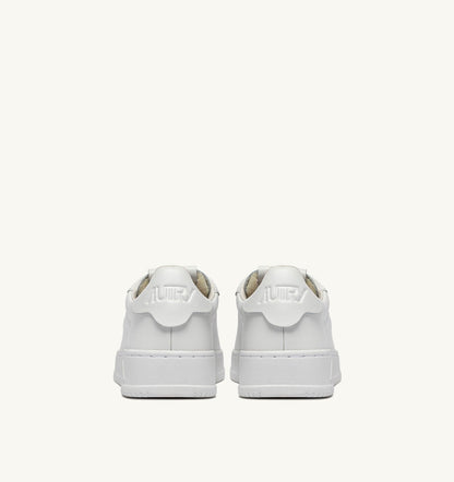 Man DALLAS LOW SNEAKERS IN WHITE LEATHER