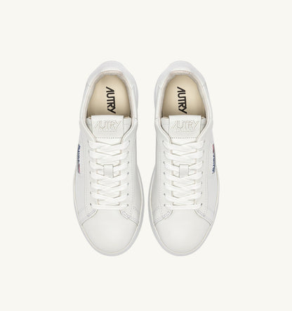 Man DALLAS LOW SNEAKERS IN WHITE LEATHER