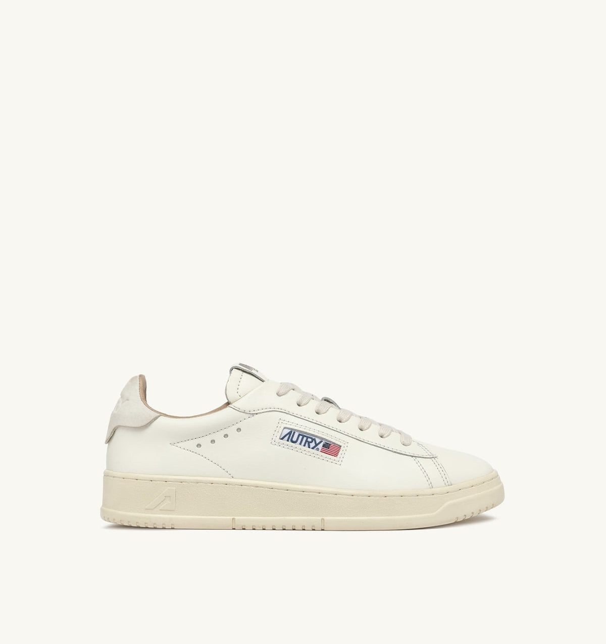 Man DALLAS LOW SNEAKERS IN WHITE LEATHER